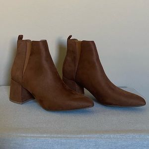Aerosoles Brown Suede Ankle Boots